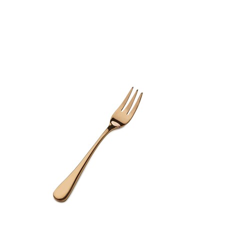 Bon Chef Como, Oyster/Cocktail Fork, Mirror Finish, 18/10, 5.5" - Rose Gold , set of 12 S4008RG